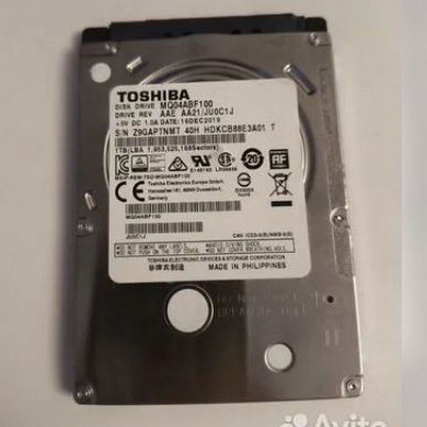 Hdd toshiba 1tb 2.5 жесткий диск