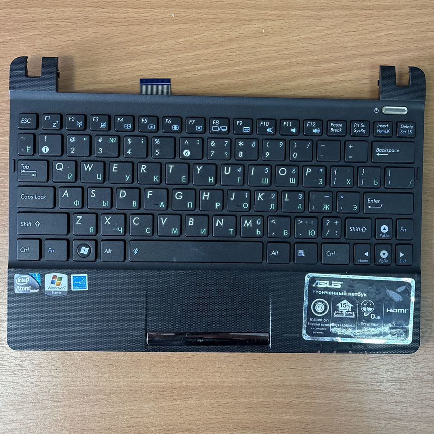 Топкейс с клавиатурой asus x101ch