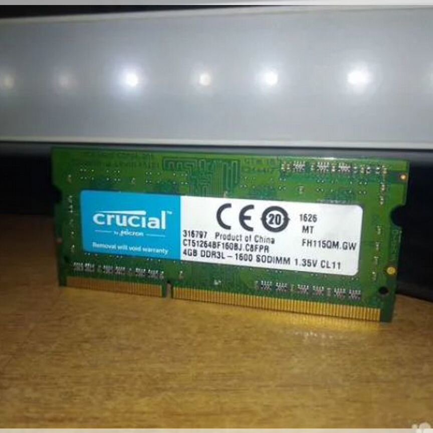 Озу DDR3L 4gb Ноутбучная