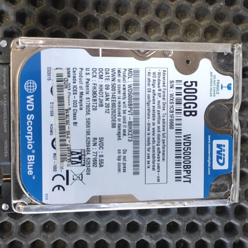Hdd SATA 500GB 2.5