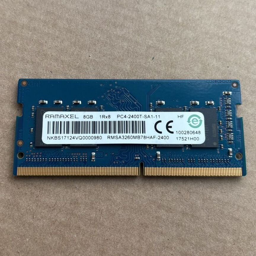 Remaxel 8gb ddr4 для ноутбука