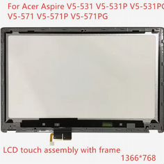 Сенсорный экран всборе acer V5-571PG